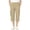 Khaki, variant on Gfyviroh Girls Cargo Capri Pants Solid Lightweight Straight Leg Casual Cropped Trousers with Multi-Pockets 5-15 Y