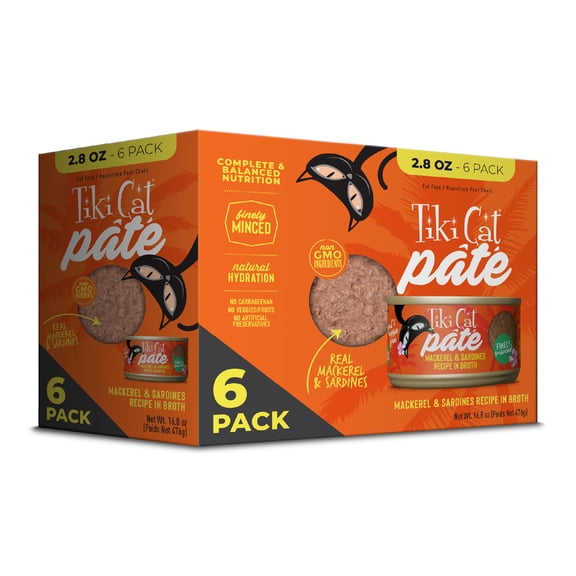 Tiki Cat Grill Pate, Sardine & Mackerel, 2.8 oz. Can
