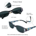 thumbnail image 2 of 3 Pairs Sunglasses Foldable with Blue Light Blocking lens Compact Folding Glasses for Women (Purple, +2.25 Magnification), 2 of 6