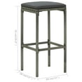 thumbnail image 6 of vidaXL Patio Bar Set Bar Table and Stools Patio Furniture Set with Cushions, 6 of 52