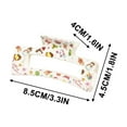 thumbnail image 3 of Betivan Hair Clip Cute Christmas Print Shark Clip with Festive Design For Women's Updos Hairstyling Thick or Thin Hair Holiday Use Hair Accessory for Women Gift, 3 of 5