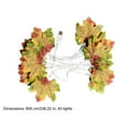 thumbnail image 3 of WLOELOEW Thanksgiving Green Maple Leaf Led String Lights Usb Powered 6 Meters 40 Lights Plastic Autumn Festival String Light For Indoor Outdoor G, 3 of 9