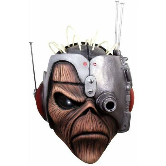 Trick or Treat Studios Iron Maiden Somewhere In Time Eddie Multi-color Latex Halloween Costume Mask, for Adult