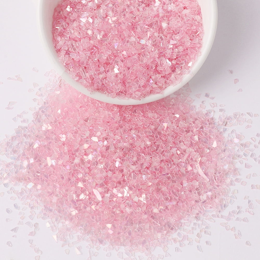 Namzi 20g Crushed Glass Chips Multi-Color Glitter Stones for Nail Art, Vase Filler, Craft Projects Decor,C01