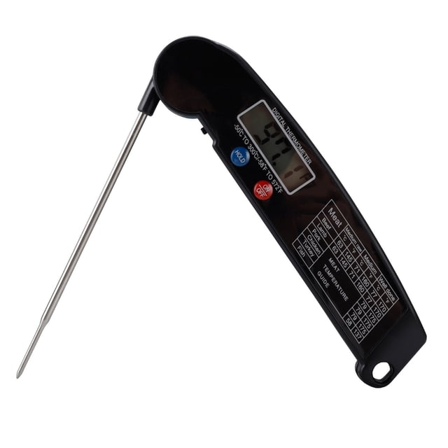 XWSHYW Termómetros Sonda de Agua para Barbacoa Plegable Delgada