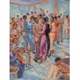 thumbnail image 2 of Unknown 15x18 White Modern Wood Framed Museum Art Print Titled - Dance Time I, 2 of 4