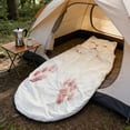 thumbnail image 4 of Sleeping Bags for Adults Cold Weather & Warm Cat Sleeping Bag with Pillow Camping Sleeping Bag for Kids 10-12 Soft Sleeping Bags Plush Cat Envelope Washable Blanket for Camping Travel Sleepovers Home, 4 of 7
