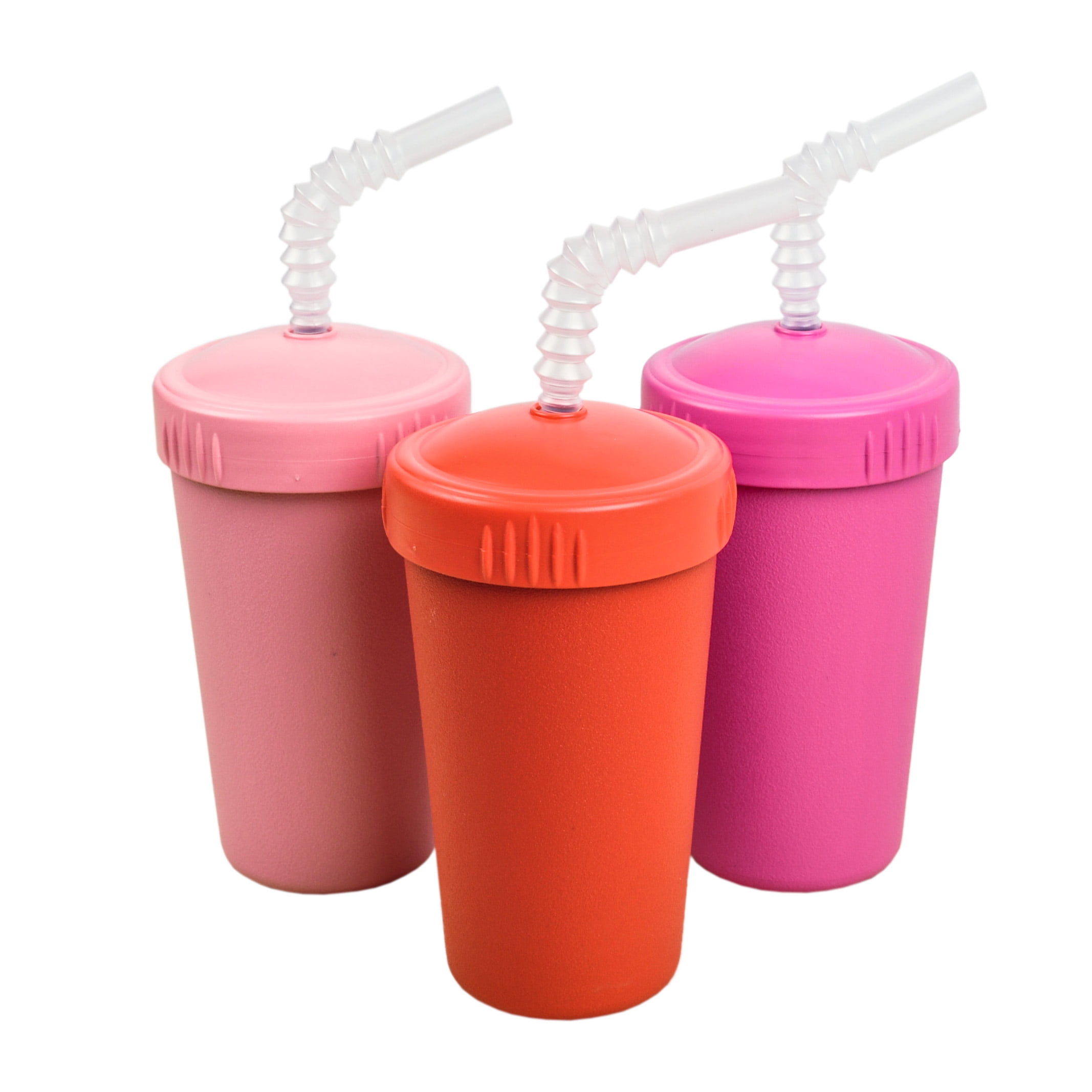 RePlay Made in USA 3pk Straw Cups with Reversable Straw for Easy Baby
