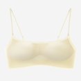 thumbnail image 2 of Zpanxa Wireless Bras for Women Push-up Breathable Thin Strap Seamless Bras Yellow 38BC, 2 of 4