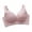 Pink, variant on Nylon Lace V-Neck Wireless Bras Women Push up Padded Bra Comfort Wide Strap Wire-Free Bra Hook and Eye Closure Female Everyday Bras No Underwire, Style-R-2, Black XXL