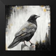 thumbnail image 2 of Atelier B Art Studio 15x15 Black Modern Framed Museum Art Print Titled - Crow Bird, 2 of 5