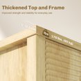 thumbnail image 4 of HOMCOM Fluted Sideboard Buffet Cabinet with Push to Open Doors Natural, 4 of 10