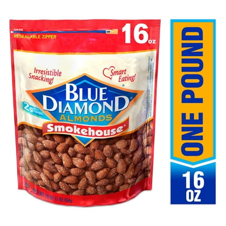 Blue Diamond Smokehouse Almonds, 16 Oz (Best Almonds In The World)