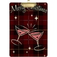 thumbnail image 2 of FMSHPON Christmas Xmas Buffalo Plaid Cheer Clipboard Hardboard Wood Nursing Clip Board and Pull for Standard A4 Letter 13x9 inches, 2 of 5