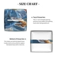 thumbnail image 5 of Gukieu Dog Angel Ascension Print Leather Tissue Box, PVC Waterproof Velcro Opening and Closing Square Tissue Box Holder, Suitable for Home and Office Decoration, 5 of 7