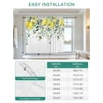 thumbnail image 6 of Summer Lemon Tie Up Curtains for Windows 45 Inch Length Balloon Curtains Kitchen Adjustable Balloon Window Shade Spring Floral Eucalyptus Leaves Botanical Tie Up Bathroom Curtain Window 52"x45", 6 of 6