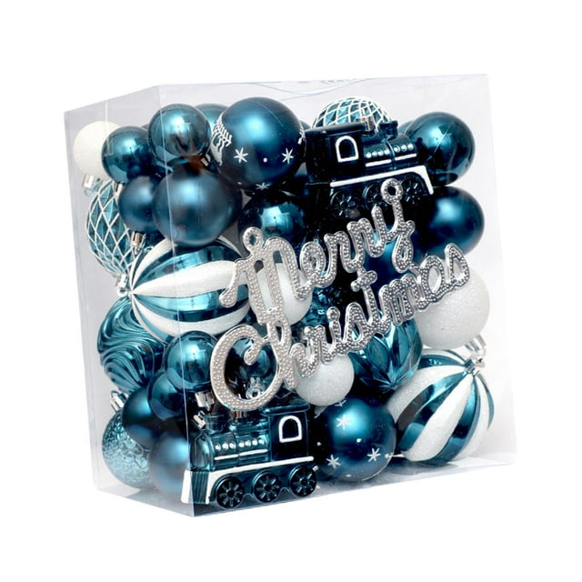 65x Decoraciones para árboles de Navidad Bolas para árboles de Navidad Adornos Colgantes Adornos navideños para Centro Comercial Restaurante año