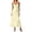 Yellow, variant on HXWCHs Hoodie Dress Bohemian Elegant Women's Summer Spaghetti Strap Square Neck Corset Midi Dress with Flowing Slit and Bustier Design Yellow XXL
