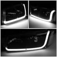 thumbnail image 5 of Nuvision for 01-07 GMC Sierra Yukon Denali LED DRL Black Clear Headlights Bumper Lamps, 5 of 9
