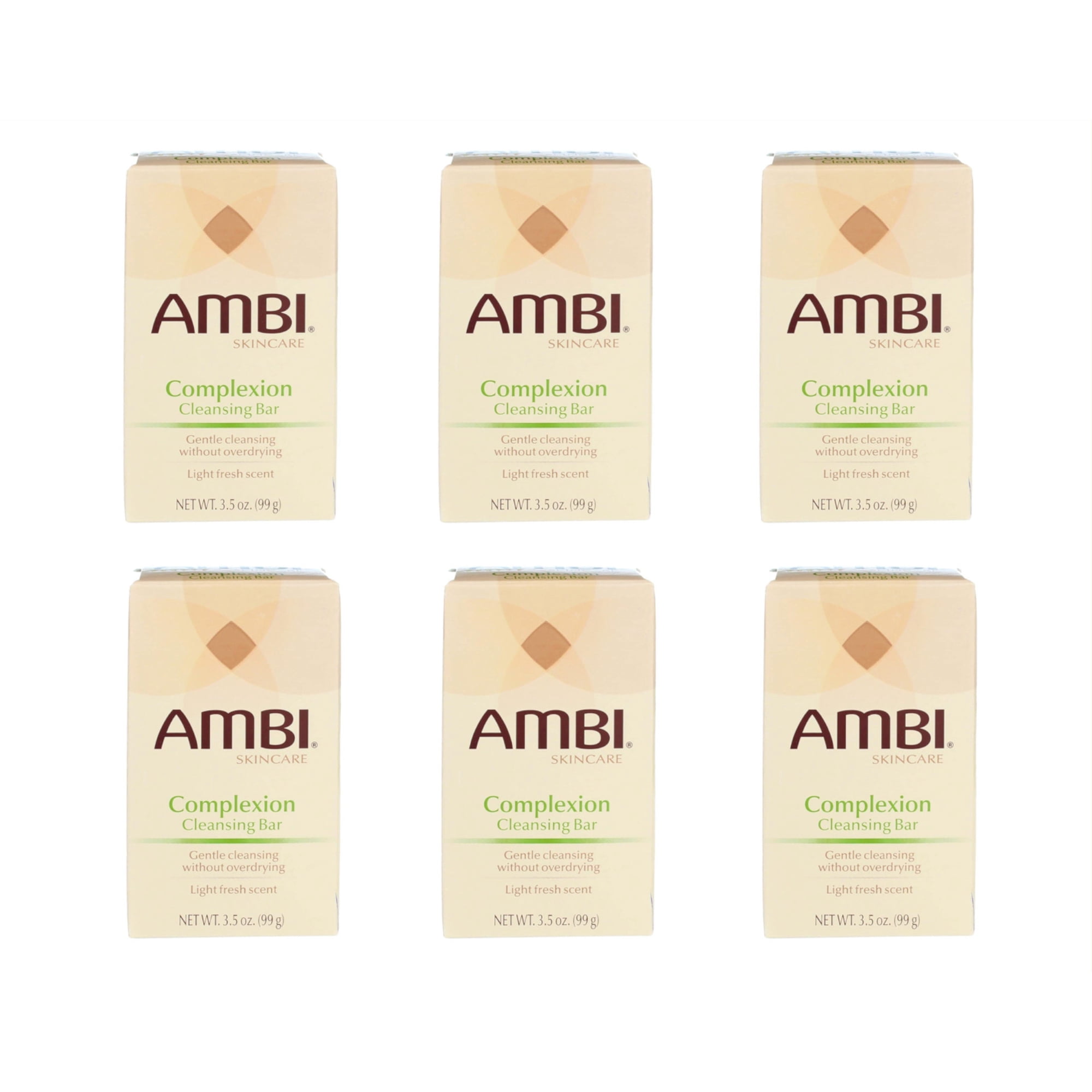 Ambi Soap Complexion Cleansing Bar, 3.5 Oz.,Pack of 6
