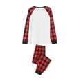 thumbnail image 6 of Meihuid Matching Family Pajamas Sets Christmas PJ's Holiday Christmas Deer Printed Sleepwear with Plaid Pants, 6 of 10