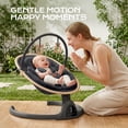 thumbnail image 2 of Baby Swing, Portable Bluetooth Infant Swing with Timer, 5 Speeds, 10 Lullabies, 5-Point Harness, Black, 2 of 8