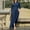 Dark Blue, variant on Womens Plus Size Casual Button Down Denim Maxi Dress Long Sleeve Long Jean Dresses With Pockets, S