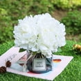 thumbnail image 2 of Moomass-Hortensia Artificial Y Jarrón De Cristal, Decoración, Estilo Ins, Juego De Botellas De Cristal Con Flores Artificiales, 2 of 5