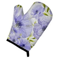 Caroline's Treasures Watercolor Blue Flowers Oven Mitt