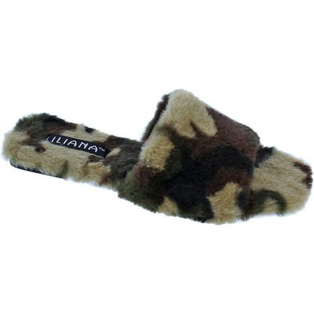 

LILIANA FAUX FUR STEPOUT-2 FAUX FUR ONE-BAND SLIP-ON SANDAL
