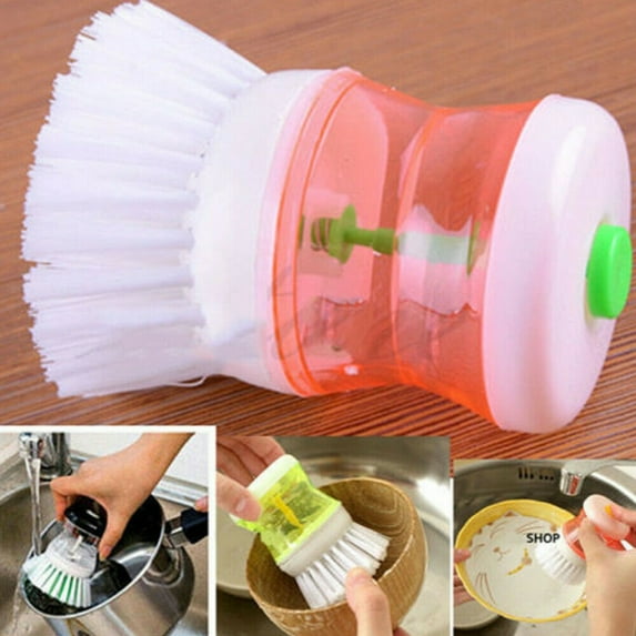 SAYOO Dishwashing brush with dishwashing tools Dishwashing brush with dishwashing liquid soap dispenser