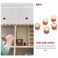 thumbnail image 3 of 5pcs House Gadgets Mini Musical Instruments Musical Instrument Award Mini Drum Collectibles Mini Percussion Instruments（3X3X3CM，Golden Red）, 3 of 4