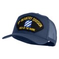 thumbnail image 2 of 3rd Infantry Division Rock of the Marne Patched Solid Cotton Twill Mesh Prostyle Cap - Navy OSFM, 2 of 5