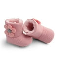 thumbnail image 4 of KDFJPTH Babys Girls Autumn Winter Sun Flower Baby Shoes Babys Cotton Boots Warm Toddler Shoes Boys Shoes Size 4 Big Kid Toddler Girl Size 8, 4 of 5