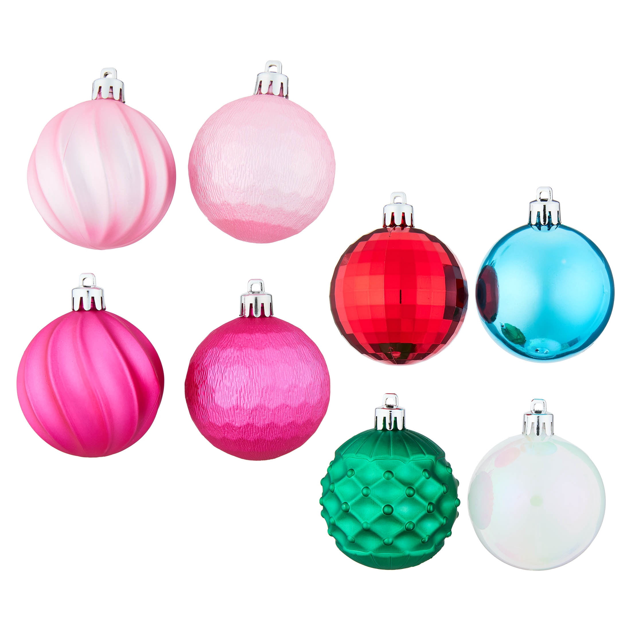 24-Count Multicolor Bright Ball Shatterproof Christmas Ornaments, 2.8", by Holiday Time