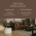 thumbnail image 3 of Maven Lane Lyra Contemporary Ottoman in Cream Fabric Upholstery, 3 of 6