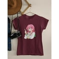 thumbnail image 3 of Anime Schoolgirl Idea T-Shirt Women -Image by Shutterstock, Female 5X-Large, 3 of 4