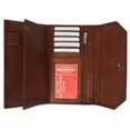 thumbnail image 1 of Ladies Genuine Leather Checkbook Holder Credit Card ID Organizer Wallet 6575 CF, 1 of 6
