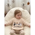 thumbnail image 4 of RUINIXCW Toddler Baby Boy Girl Halloween Sweater Outfit Warm Fall Winter Knit Sweaters Boys Girls Pumpkin Skull Goose Ghost Embroidery Long Sleeve Knitwear Jumper Pullover Tops, 4 of 8