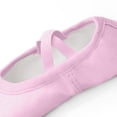 thumbnail image 5 of HaiMao Ballet Shoes Toddler Slippers Highly Elastic Canvas Girls Ballerina Dance Shoes for Toddler/Little Kid/Big Kid/Women Pink 26(26), 5 of 6