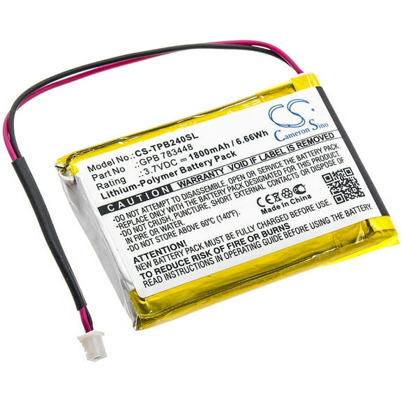 1800mAh GPB 783448 Battery for Telex PB24ND-TX PB24N Transmitter