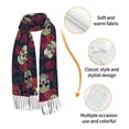 thumbnail image 3 of Shawl Wraps for Women - Roses Skulls Oversized Fall Winter Fashion Blanket Scarf for Women, 3 of 6