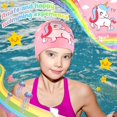 thumbnail image 5 of Kids Swim Cap Soft Silicone Swim Cap Waterproof Compatible Beginner Toddlers, 5 of 5