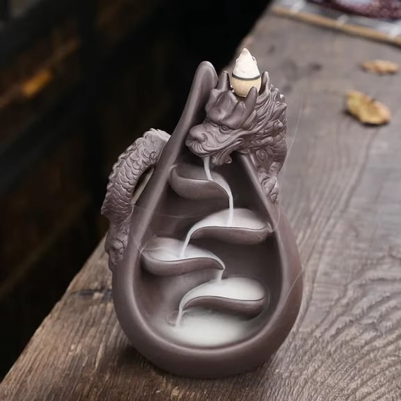 1pc, Dragon Incense Burner, Waterfall Backflow Incense Holder, Aromatherapy Ornament Home Decor Creative Gifts Without Incense