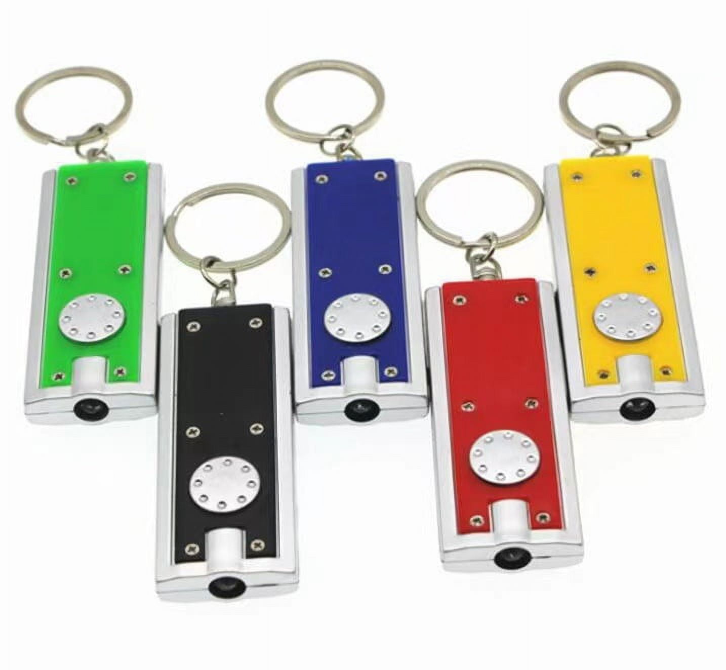 Lot De 12 Mini Lampes De Poche Porte-Clés LED - Couleurs Variées - Pour Enfants, Camping, Urgences - 2