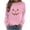 Pink-women's sweatshirts, variant on AnuYalue Sweatshirt for Women Rhinestone Ghost Pumpkin Crewneck Pullover Tops for Holiday Party