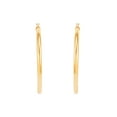 thumbnail image 4 of Brilliance Fine Jewelry 10K Yellow Gold 3MM X 45MM Hollow Round Hoop Earrings, 4 of 4