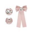 thumbnail image 3 of INSPIRE CHIC Women's Bow Brooch Bowknot Costume Elegant Bow Tie with Beads Pink One Size, 3 of 5