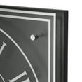 thumbnail image 5 of A&B Home Square Framed Gear Wall Clock with Roman Numerals - 24" - Black, Silver Finish, 5 of 5