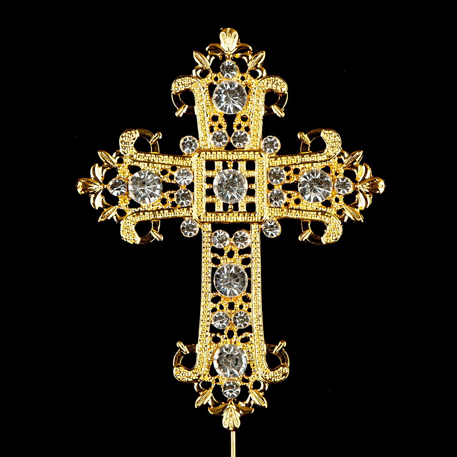 Acryl Cake Topper Set – 3 Goldene Kreuz-Deko Für Taufen, Kommunion, Hochzeit & Geburtstag